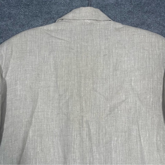 Character Womens 16 Beige 100% Pure Linen Blazer Business Spring Minimalist - Picture 9 of 11